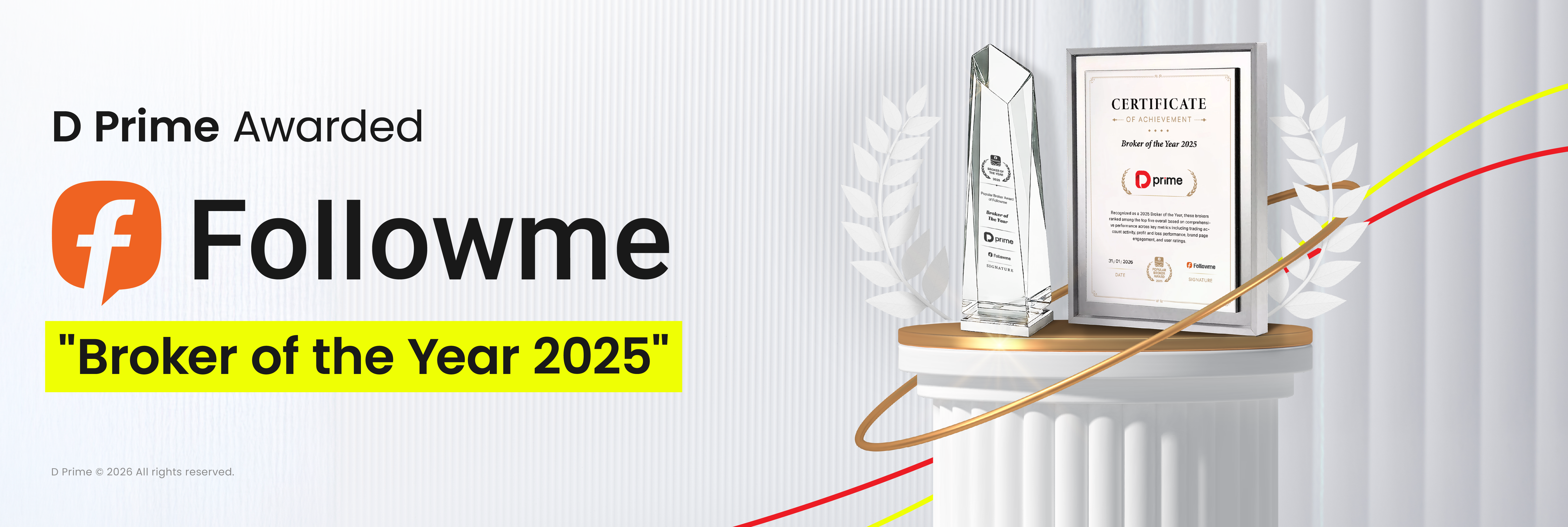 D Prime Named FOLLOWME Broker of the Year 2025